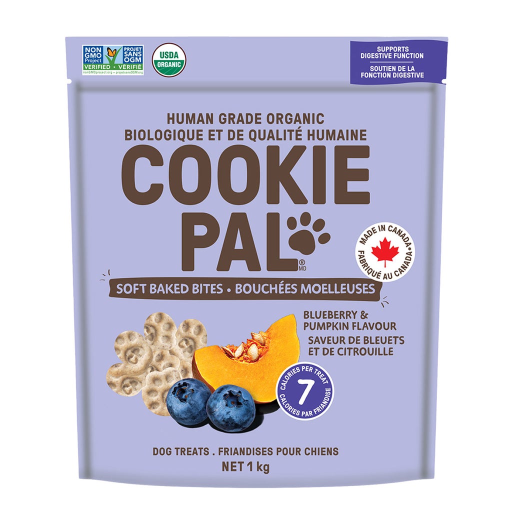 Cookie Pal Blueberry and Pumpkin Flavour Soft Baked Bites Dog Treats, 1 Kg