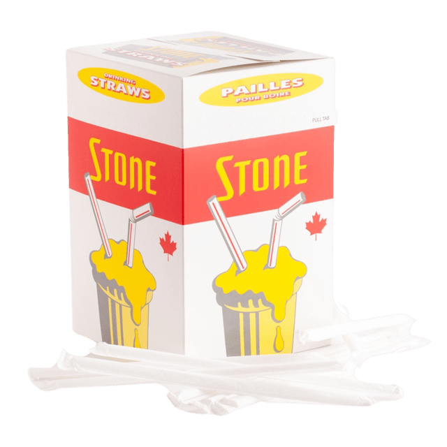 8" Individually Wrapped Flex Milkshake Straws - Stratosphere Distribution