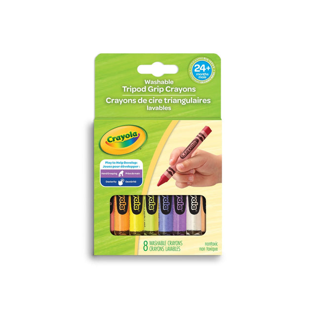 Washable Tripod Grip Crayons