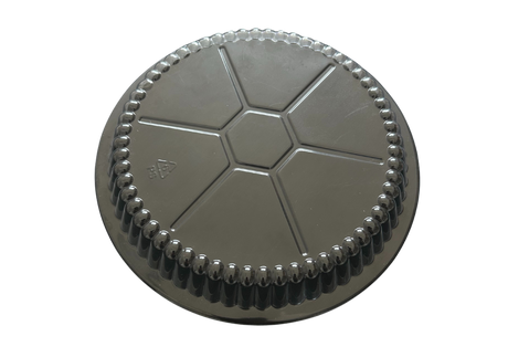 Clear Plastic Dome Lids for 7" Round Foil Take-Out Containers