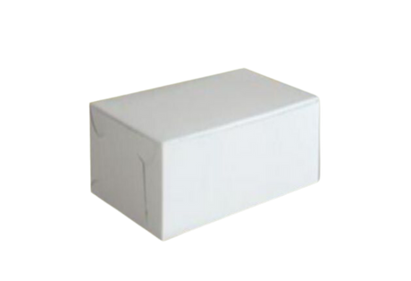 6.25" x 3.75" x 1.75" White Cake Box