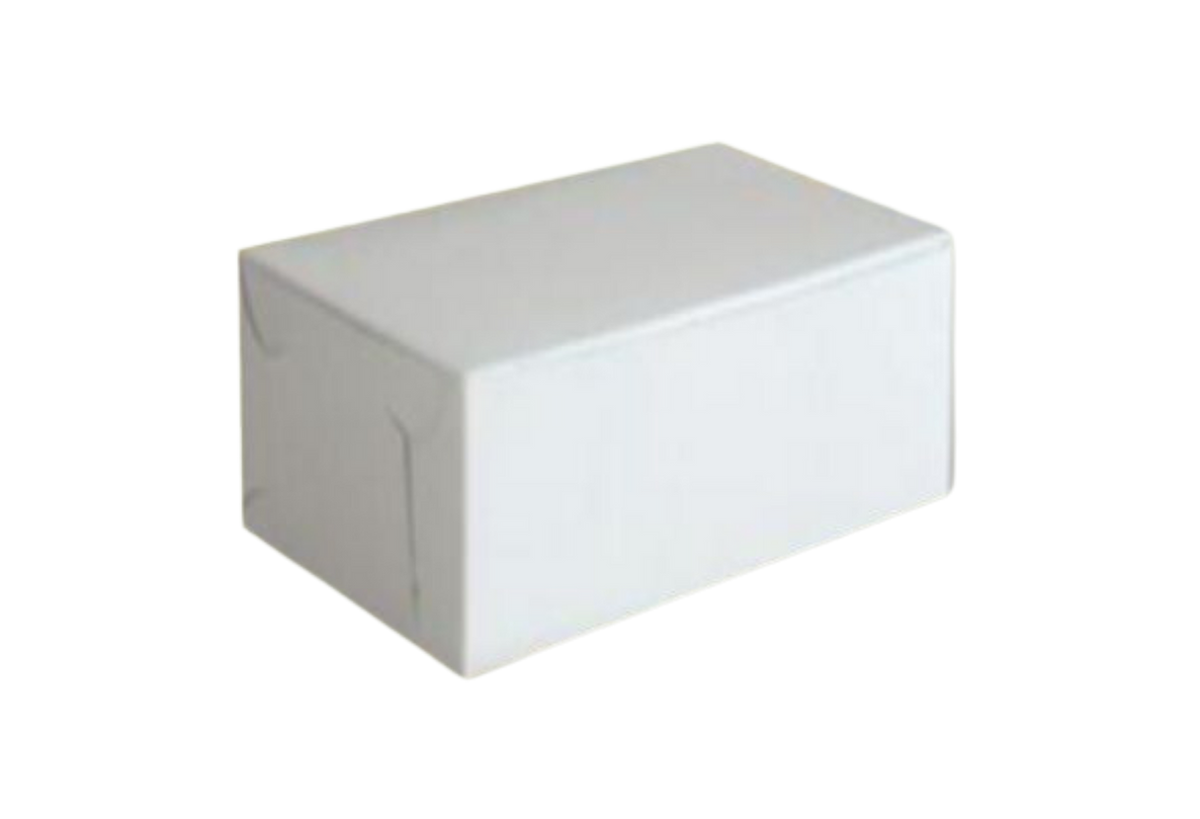 6" x 3.25" x 3” White Cake Box