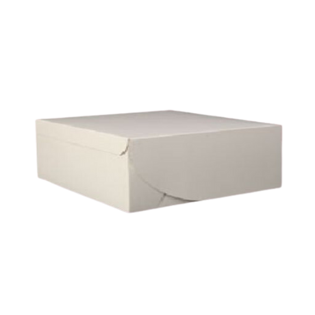 6.5" x 6.5" x 3.5" White Cake Box