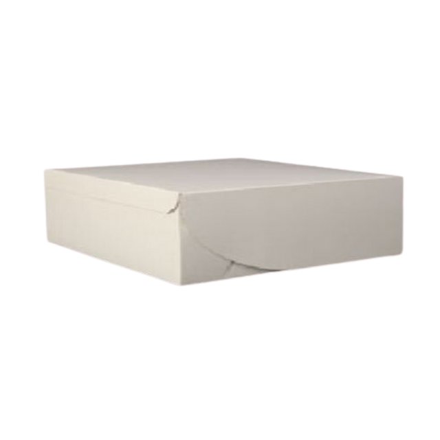 8" x 8" x 2.5" White Cake Box