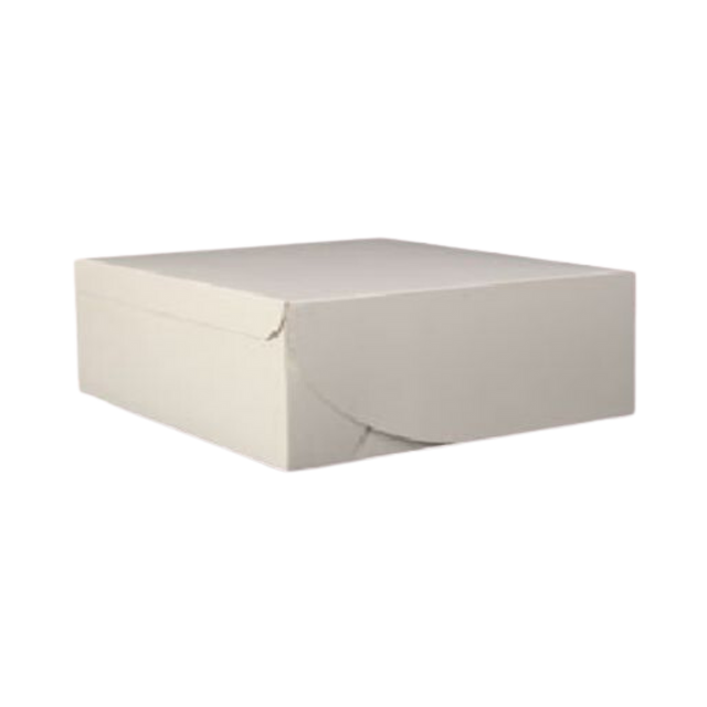 10" x 10" x 3.5" White Cake Box