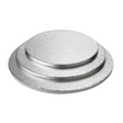 16" Round Silver Cake Board - Foil Wrapped Corrugated Board