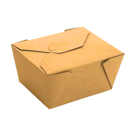 45 oz Kraft Top Folded Take-Out Paper Container - #8