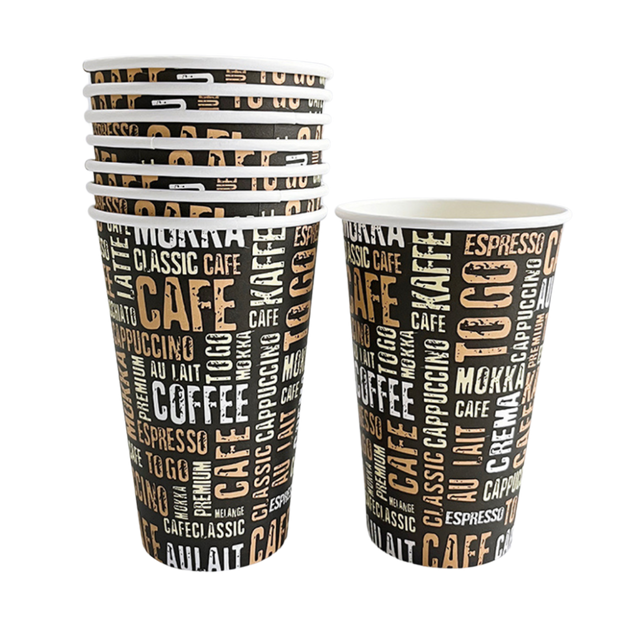 16 oz Printed Hot Paper Cups