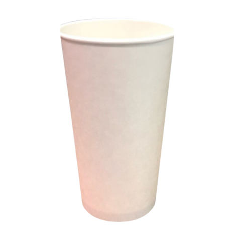 20 oz White Paper Hot Cups