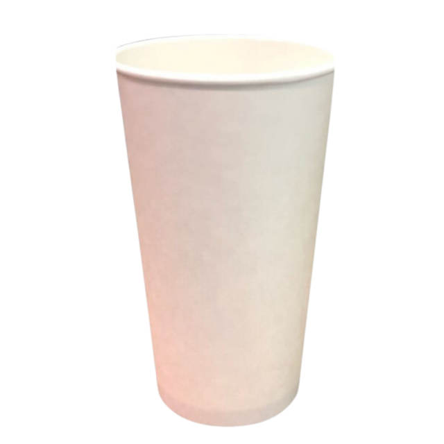20 oz White Paper Hot Cups