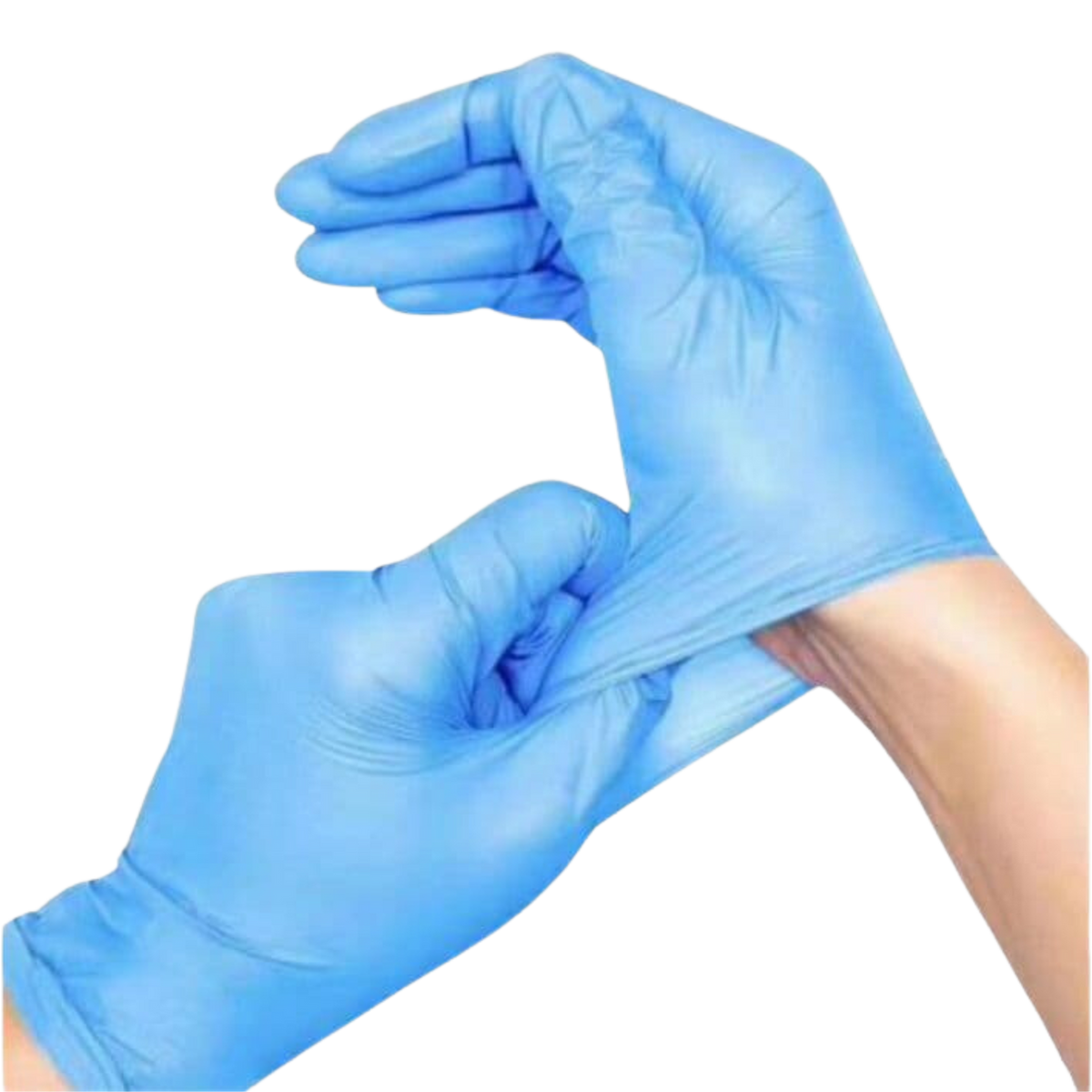 Large Clear Vinyl Disposable Gloves - Powder-Free (100 Gloves/Box - 10 Boxes/Case)