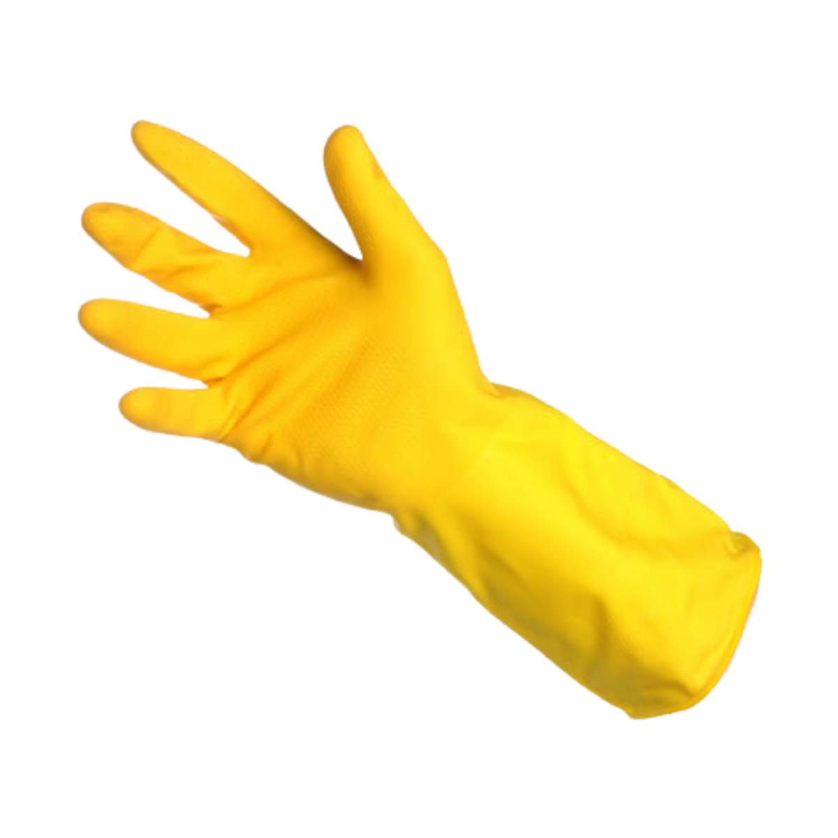 Large Yellow Latex Kitchen Gloves