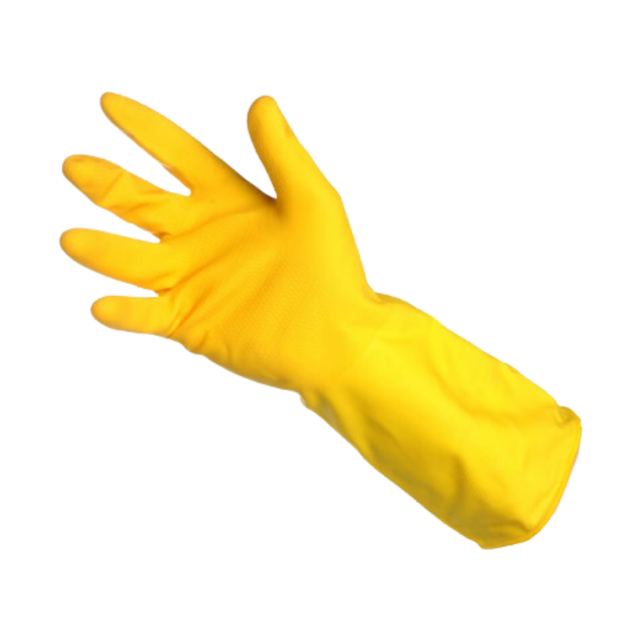 Small Yellow Latex Kitchen Gloves