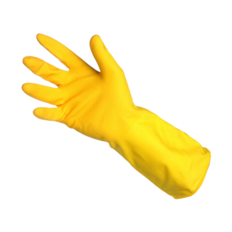Extra Large Yellow Latex Kitchen Gloves