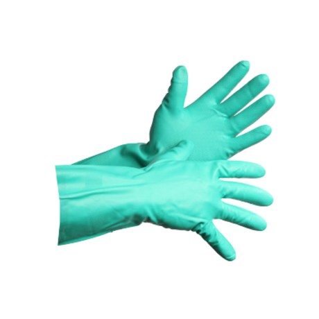 13" Medium Green Nitrile Gloves