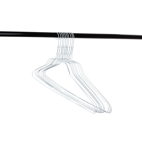 18" White Shirt Hanger, 14.5 Gauge