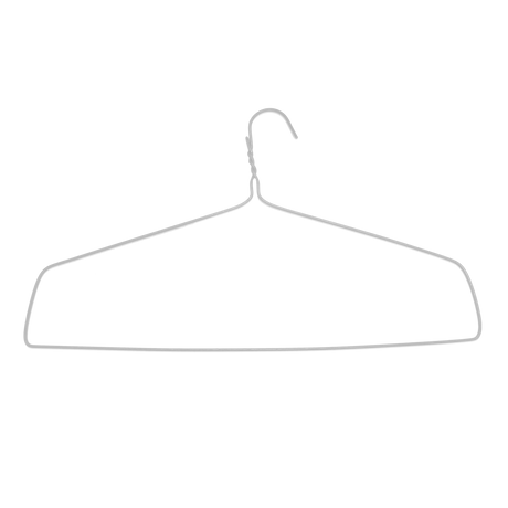 18" White Drapery Hanger, 11.5 Gauge