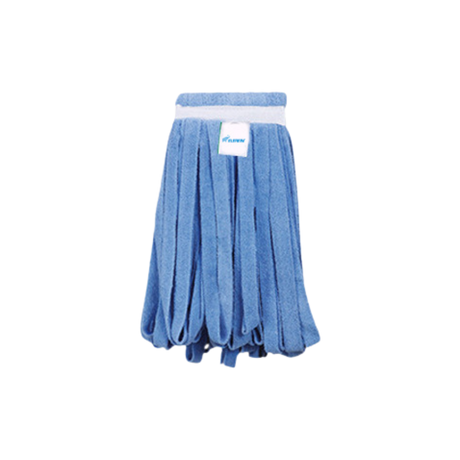 14 oz Wide Strip Blue Microfiber Mop Head