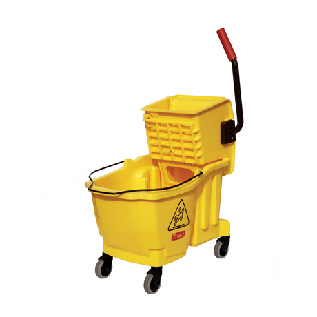 33L Side Press Yellow Bucket and Wringer Combo
