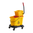 33L Dual-water Side Press Yellow Bucket and Wringer Combo