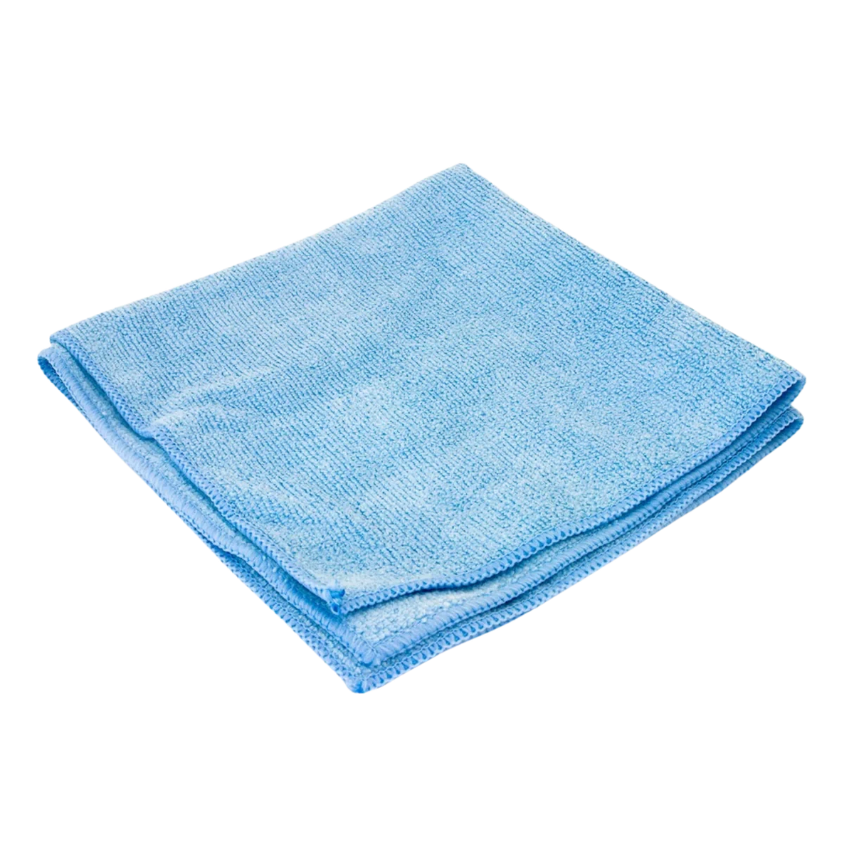 Blue Microfiber Cleaning Cloths 16" x 16" – 10 Pack