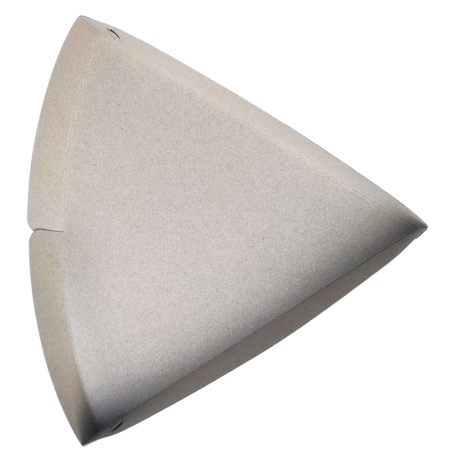 11" x 10" x 1" Plain White Pizza Slice Trays