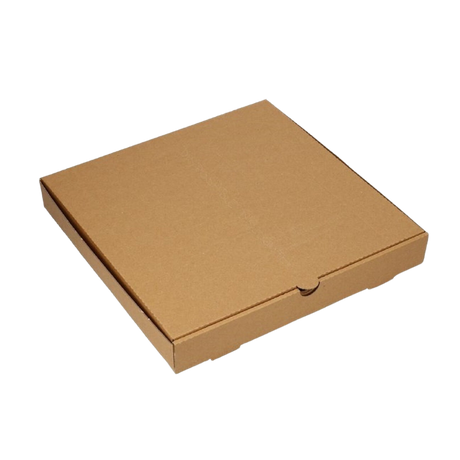 14" x 14" x 2" Kraft B-Flute Pizza Boxes