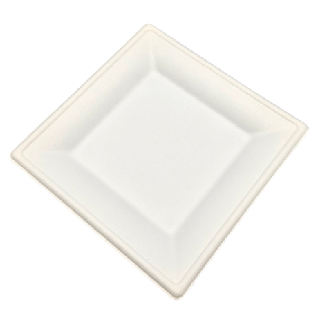 8" Square Sugarcane Plate