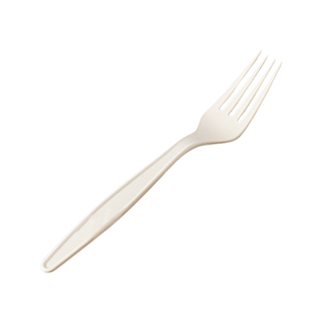 White Heavy Plastic Forks