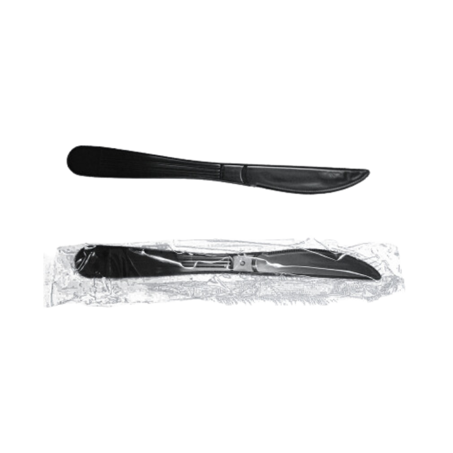 White Medium Individually Wrapped Plastic Knives