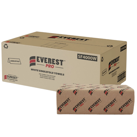 White Singlefold Hand Towel Sheets