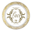 10.25" White Lace Plates with Gold Edge