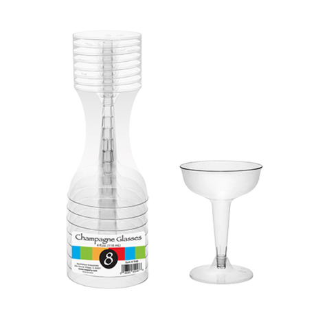 4 oz Clear Champagne Glasses