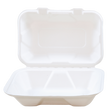 9" x 6" x 3" Sugarcane Take-Out Container - 1-Comp.