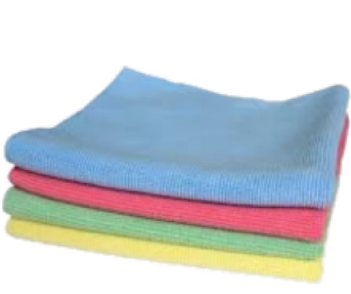 Assorted Colour Microfiber Cloth Pack 30x30cm - 60 Pack
