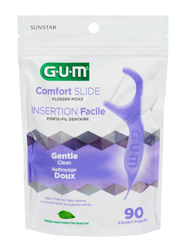 Comfort Slide Flossers, Mint