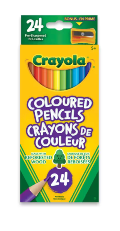 Coloured Pencils, 24 Count