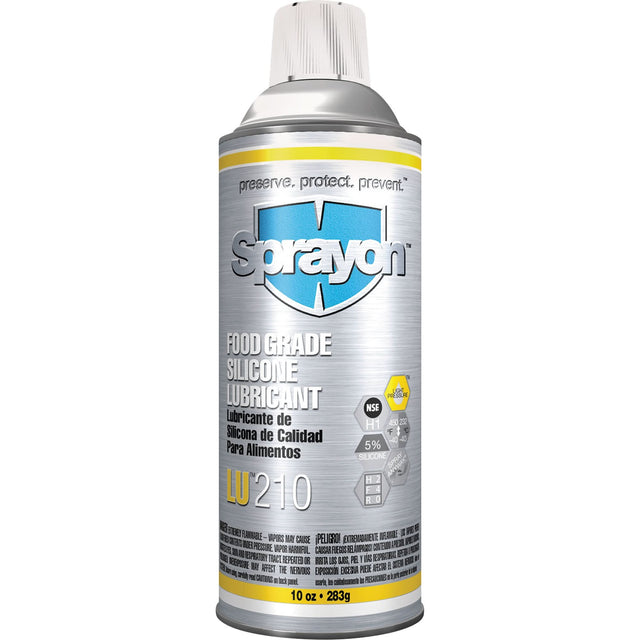 LU210 Food Grade Silicone Lubricant, Aerosol Can