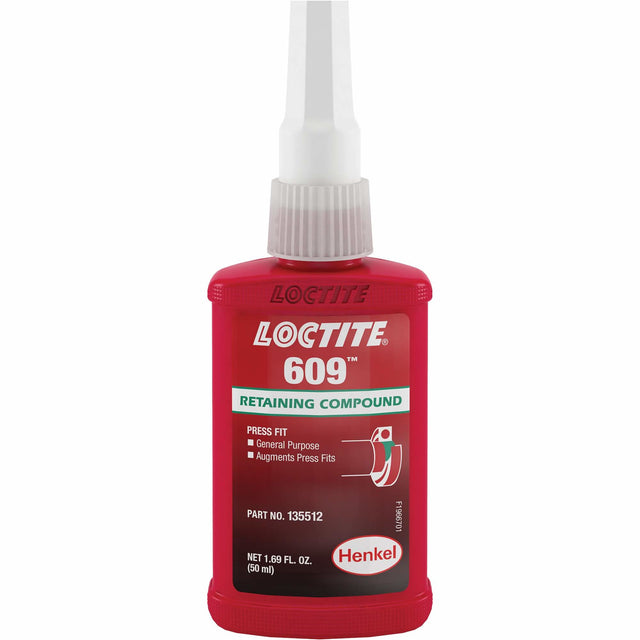 Retaining Compound 609 General Purpose, 50 ml, Bottle, Green