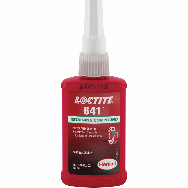 Retaining Compound 641 Controlled Strength, 10 ml, Bottle, Yellow