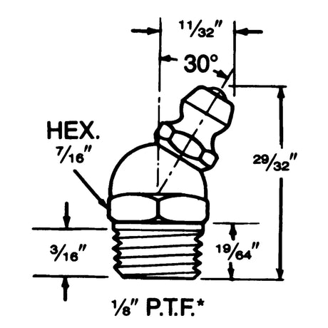 Fitting, 1/8" Thread
