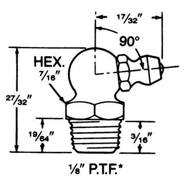 Fitting, 1/8" Thread