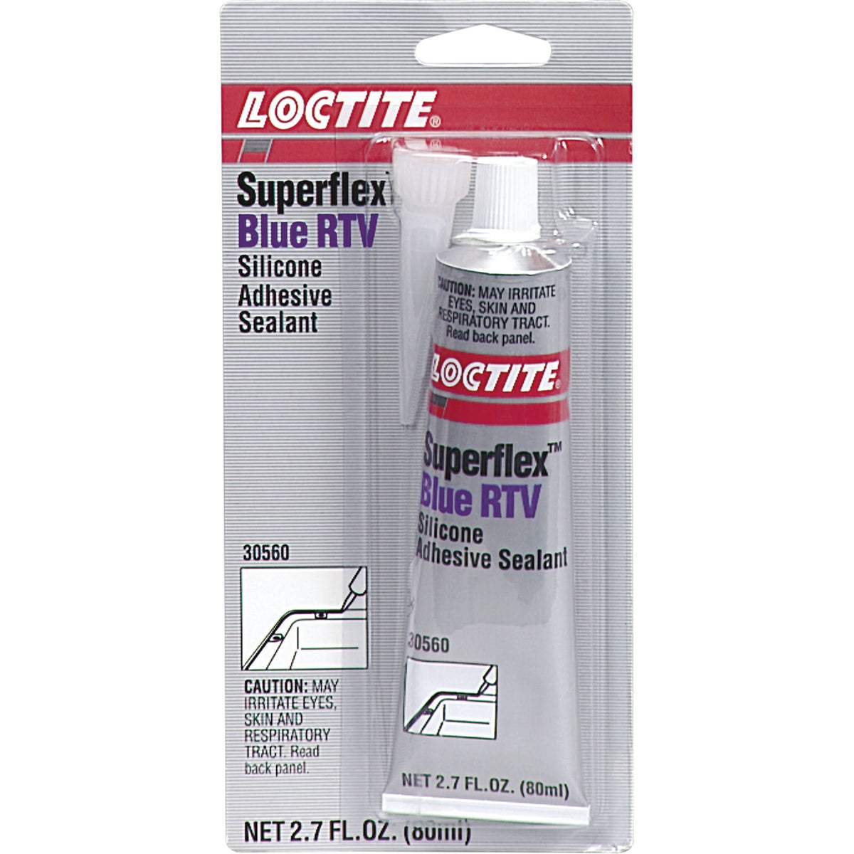 Superflex™ RTV Silicone Adhesive Sealant, Tube, Blue