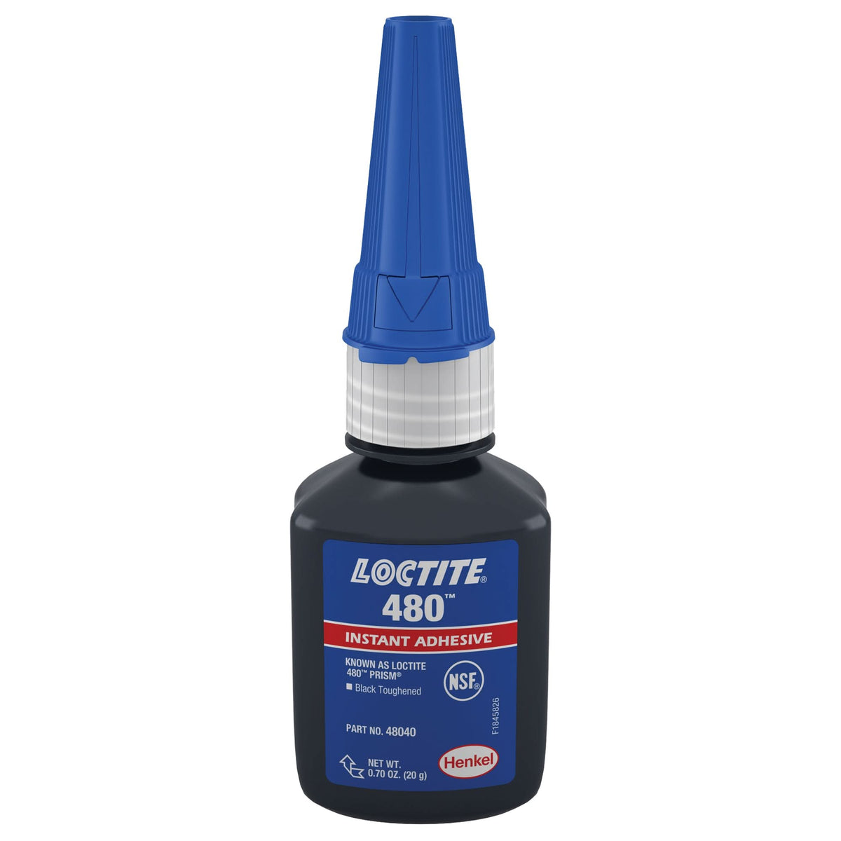 480 Instant Adhesive, Black, Tube, 20 g