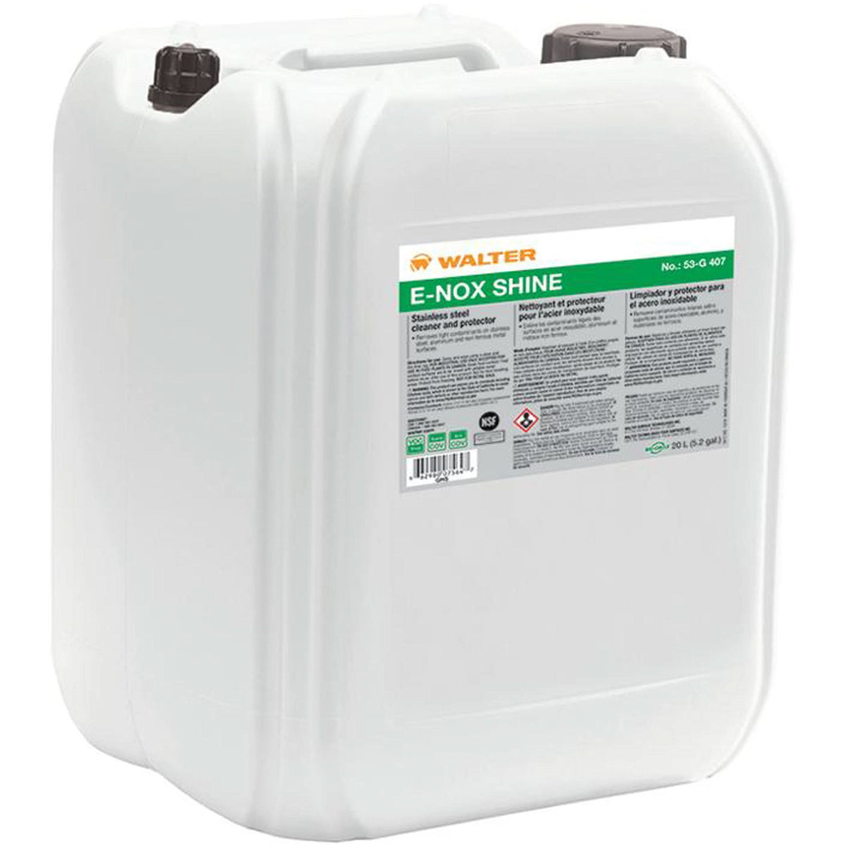 E-Nox Shine™ Stainless Steel Cleaner & Protector, 20 L, Pail