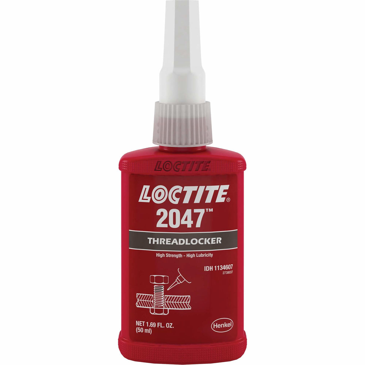 2047 Threadlocker, Black, High, 50 ml, Bottle