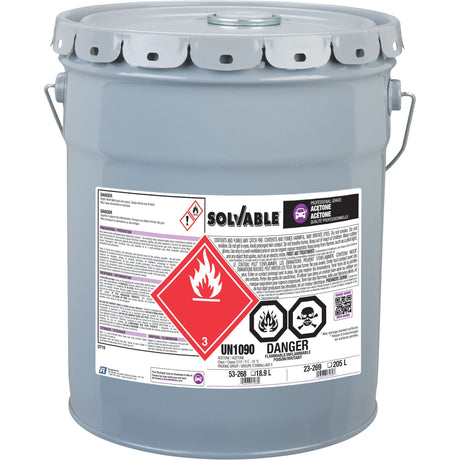Liquid Acetone, 18.9 L