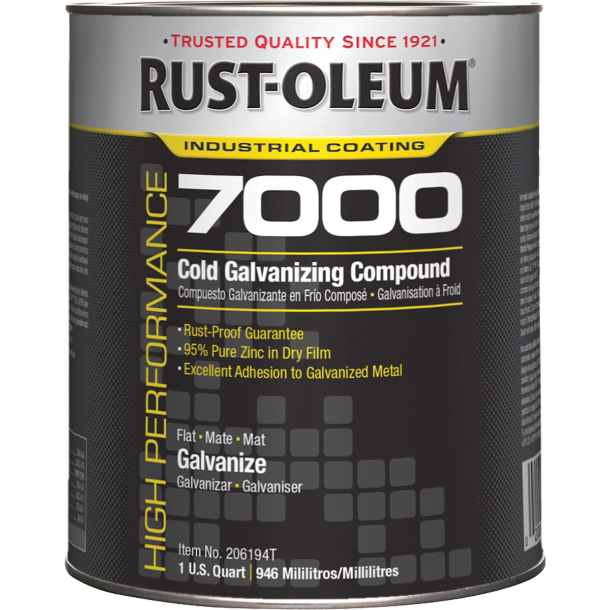 High-Performance 7000 System Cold Galvanizing Compound, Can