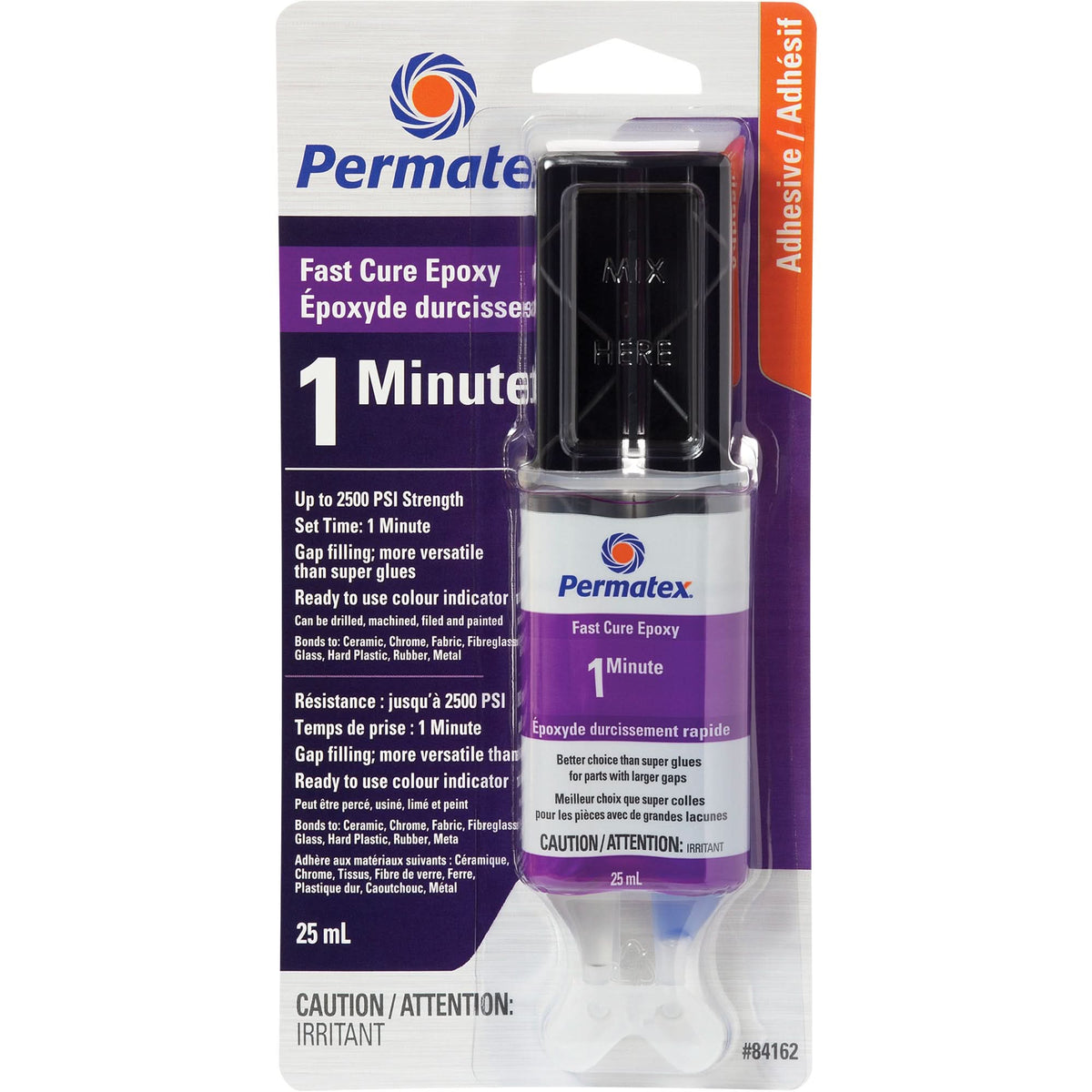 Gel Epoxy, 25 ml, Syringe, Two-Part, Clear