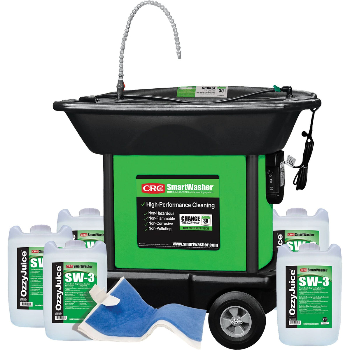SmartWasher SW-337 Mobile Heavyweight Part Washer Kit